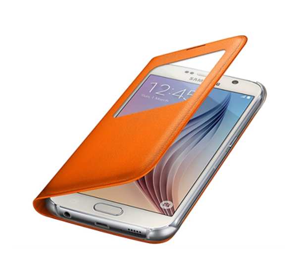 SAMSUNG GALAXY S6 LEATHER SVIEW ORANGE